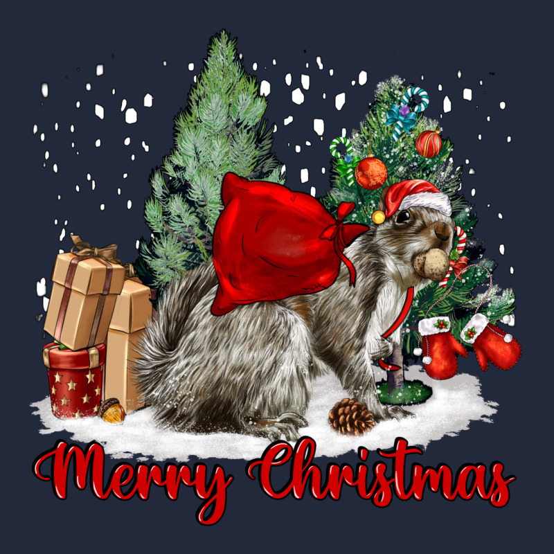 Merry Christmas Gray Squirrel Premium Sweatshirt by LillyAllenDesigns | Teevron