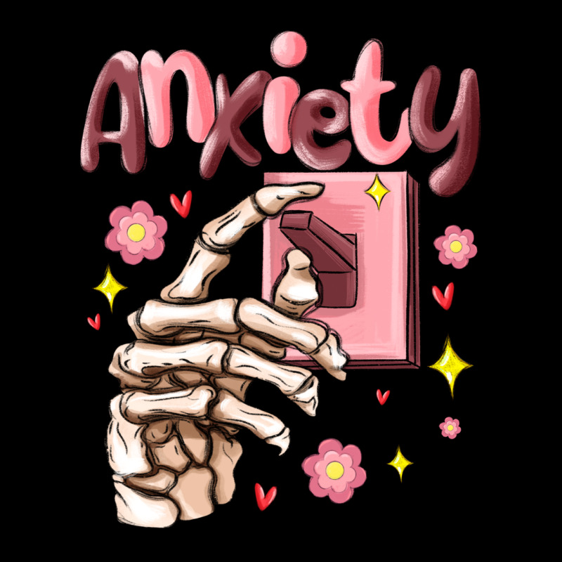 Anxiety Skeleton Hand Ladies Tee by MaliasSmallBusiness | Teevron