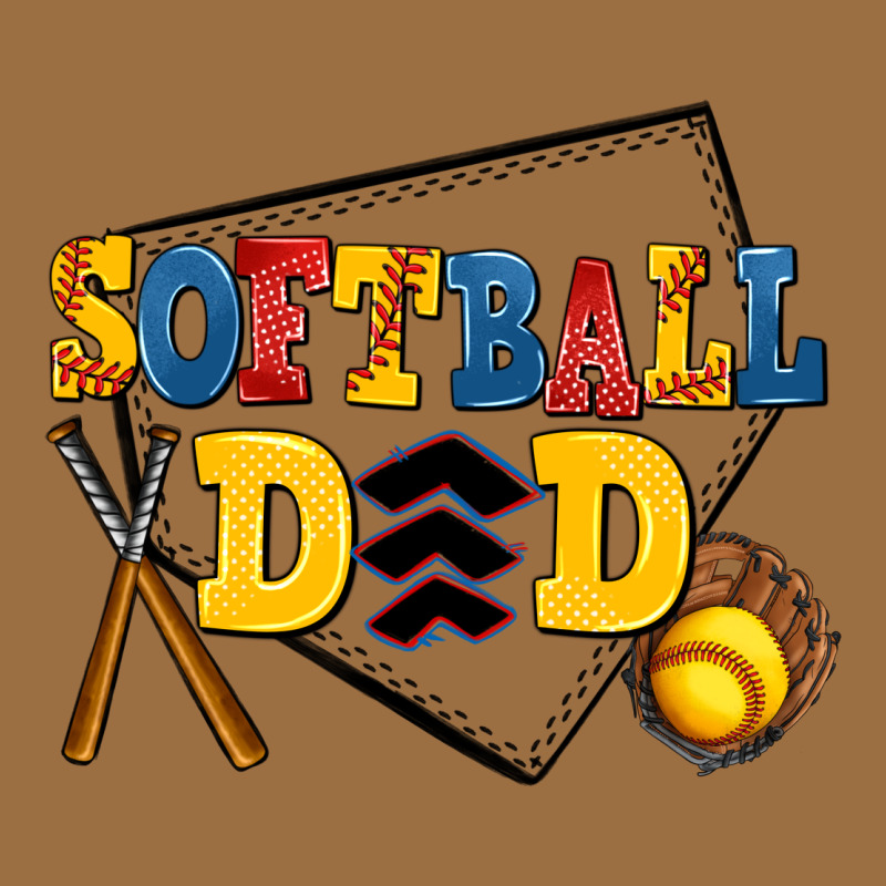 Softball Dad Vintage Tee by AdoDesignShop | Teevron