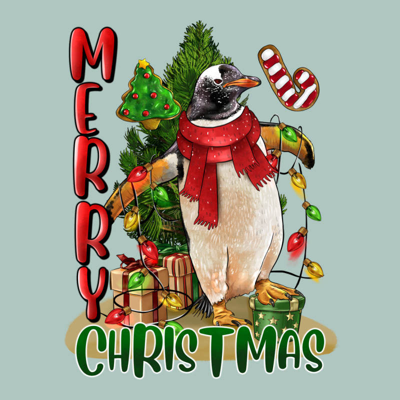 Merry Christmas Penguin Premium Sweatshirt by LillyAllenDesigns | Teevron