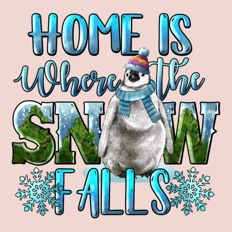 Home Is Where The Snow Falls Winter Penguin Premium Sweatshirt by LillyAllenDesigns | Teevron