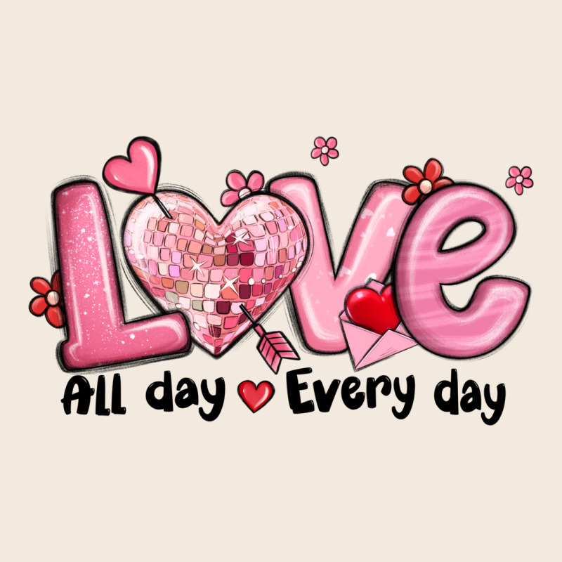 Love All Day Every Day Zipper Hoodie by MaliasSmallBusiness | Teevron