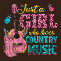 Just A Girl Who Loves Country Music Heavy Core Tee | Teevron
