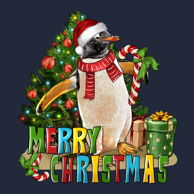 Merry Christmas Penguin Premium Sweatshirt by LillyAllenDesigns | Teevron