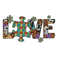 love autism awareness leopard cowhide | Teevron