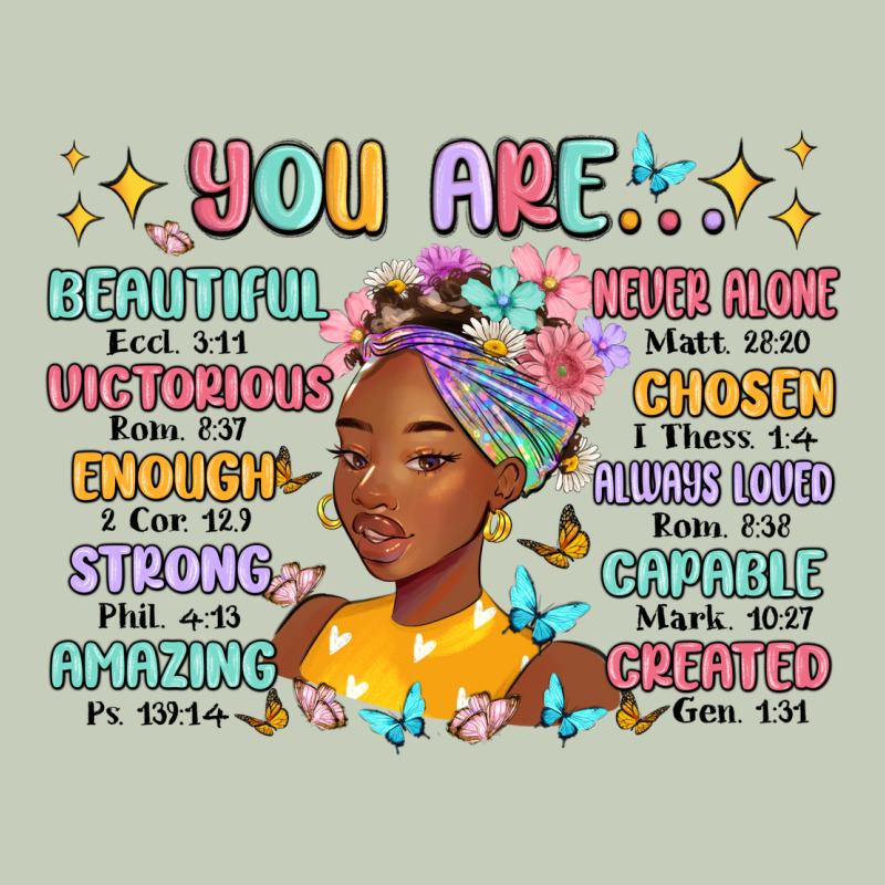 You Are Beautiful Victorious Enough Strong Ladies Tee by MaliasSmallBusiness | Teevron