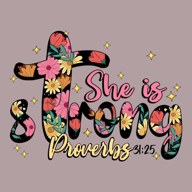 She Is Strong Proverbs 31 25 Vintage Hoodie by JahusDesignShop | Teevron