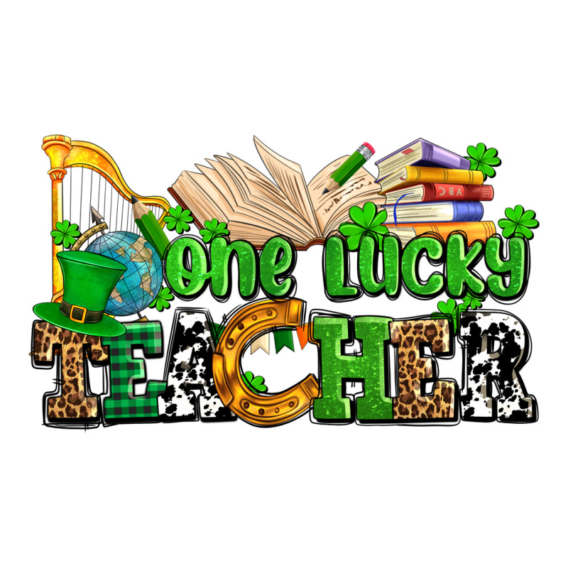 One Lucky Teacher Classic Tee by AdoDesignShop | Teevron