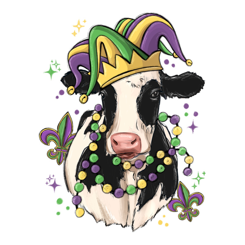 Mardi Gras Cow Zipper Hoodie by MaliasSmallBusiness | Teevron