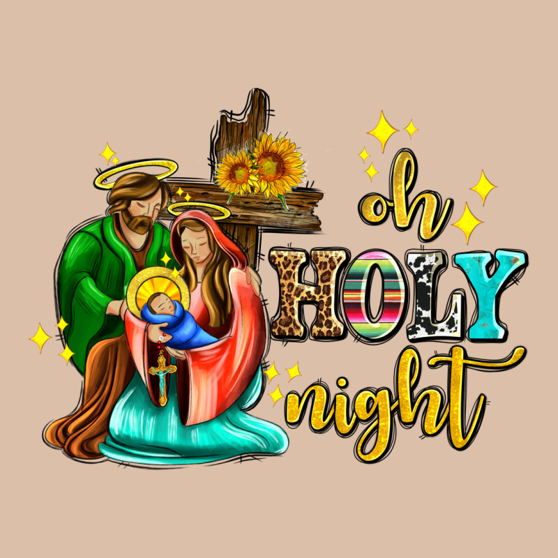 Oh Holy Night With Sunflower And Cross Urban Heavy Tee by AdoDesignShop | Teevron