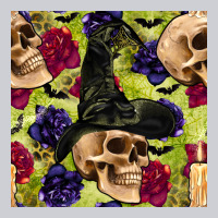 Halloween Witch Skull Seamless Pattern Heavyweight Sweatshirt | Teevron