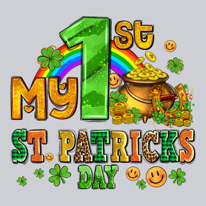 My First St Patricks Day With Coins And Shamrocks Heavyweight Sweatshirt by AdoDesignShop | Teevron