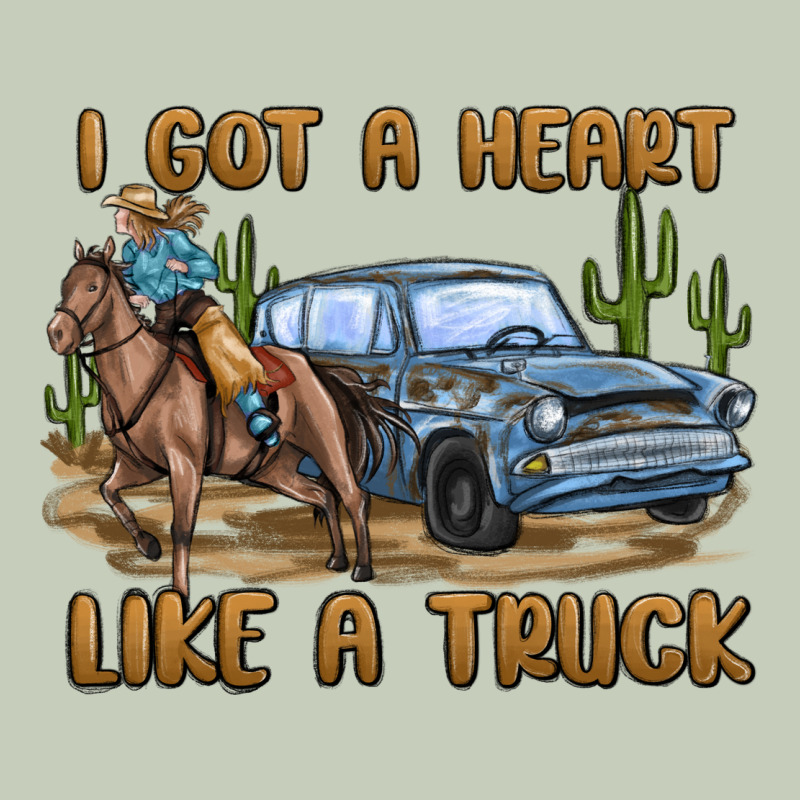 I Got A Heart Like A Truck Ladies Tee by MaliasSmallBusiness | Teevron