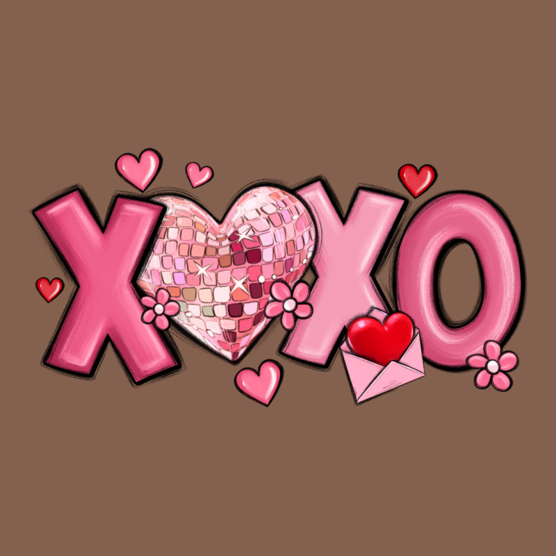 Xoxo Disco Heart Valentine's Day Zipper Hoodie by MaliasSmallBusiness | Teevron