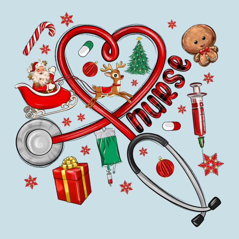 Christmas Nurse Ladies Tee by MaliasSmallBusiness | Teevron