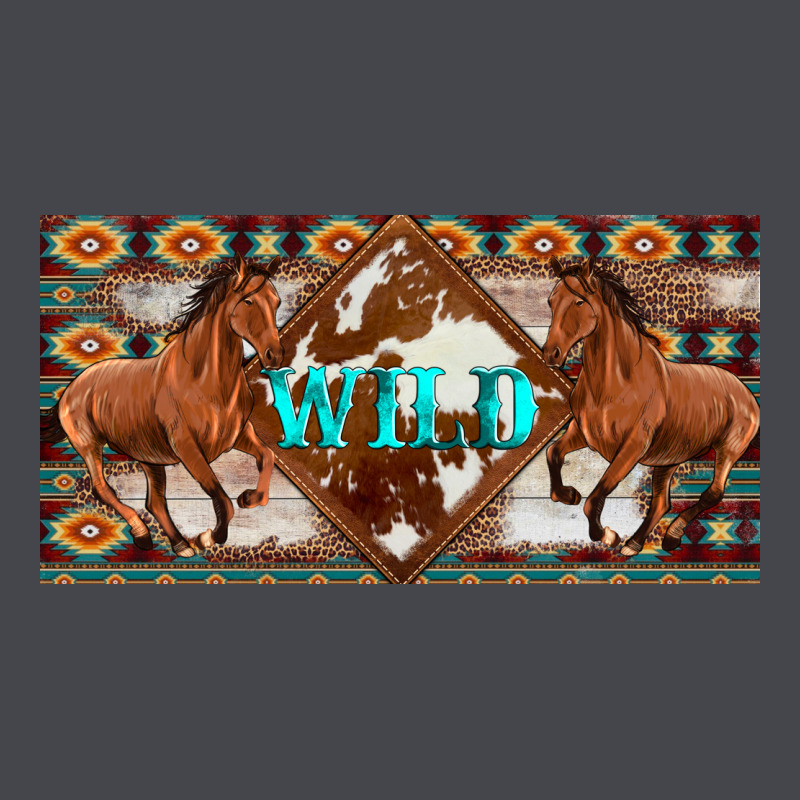 Aztec Horses And Wild With Cowhide License Plate Template Classic Tee by Artiststas | Teevron