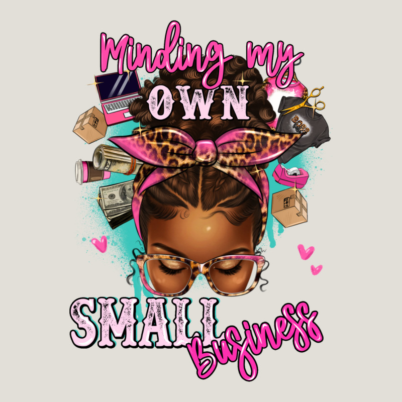 Minding My Own Small Business Afro Messy Bun Heavy Core Tee by texasbilliewilder | Teevron