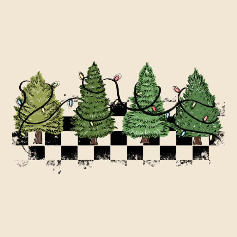 Christmas Checkered Trees Ladies Tee by MaliasSmallBusiness | Teevron