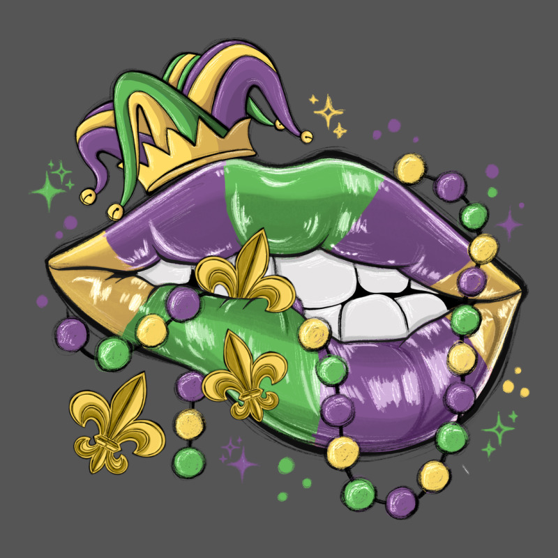 Mardi Gras Lips Zipper Hoodie by MaliasSmallBusiness | Teevron