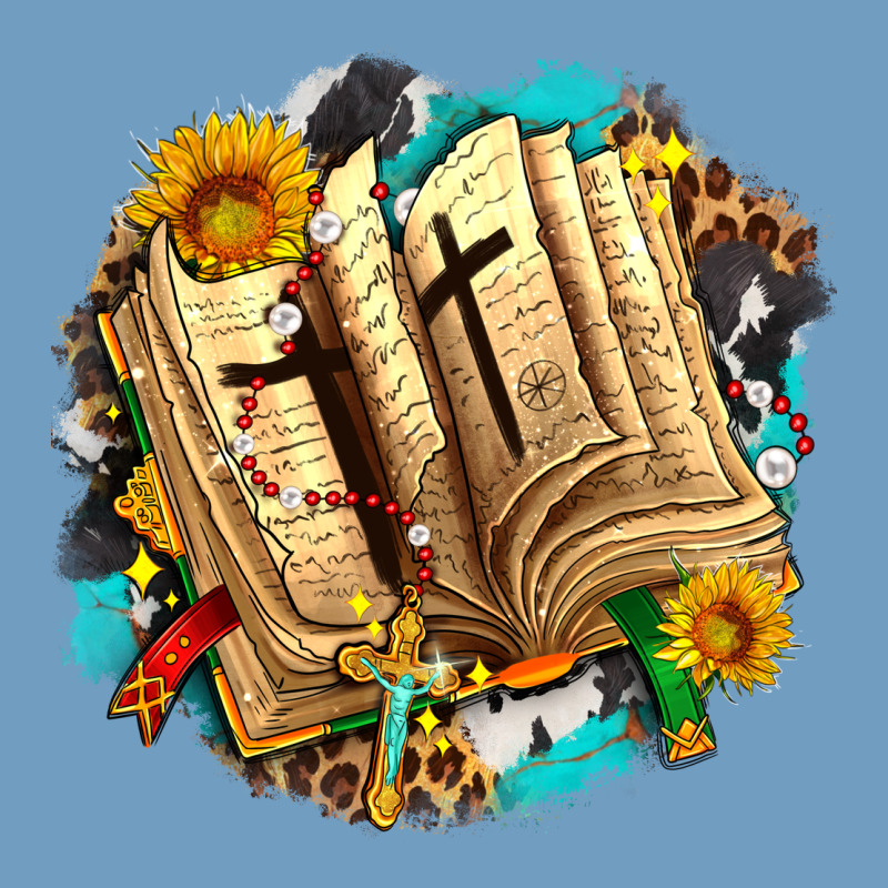 Cross With Bible And Sunflowers Urban Heavy Tee by AdoDesignShop | Teevron