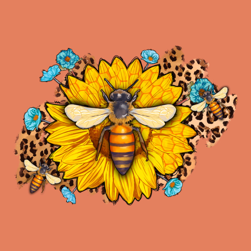Bee Sunflower Leopard Classic Tee by AdoDesignShop | Teevron