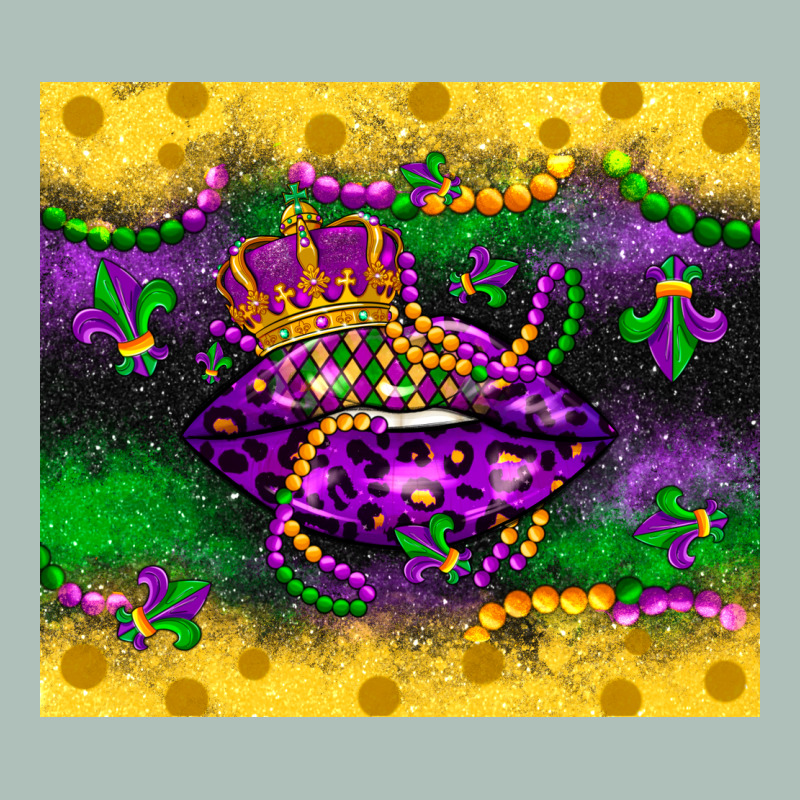 Mardi Gras Lips Heavyweight Hoodie by LillyAllenDesigns | Teevron