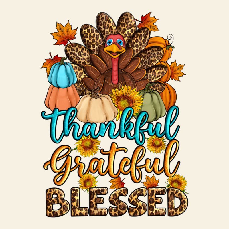 Thankful Grateful Blessed Turkey Vintage Tee by Artiststas | Teevron
