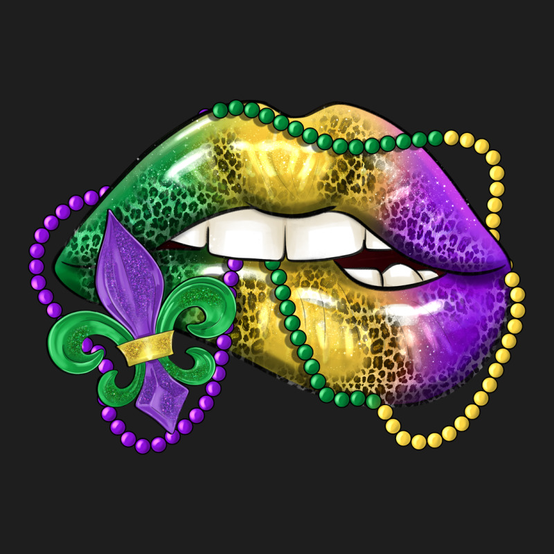 Mardi Gras Lips Heavyweight Hoodie by LillyAllenDesigns | Teevron