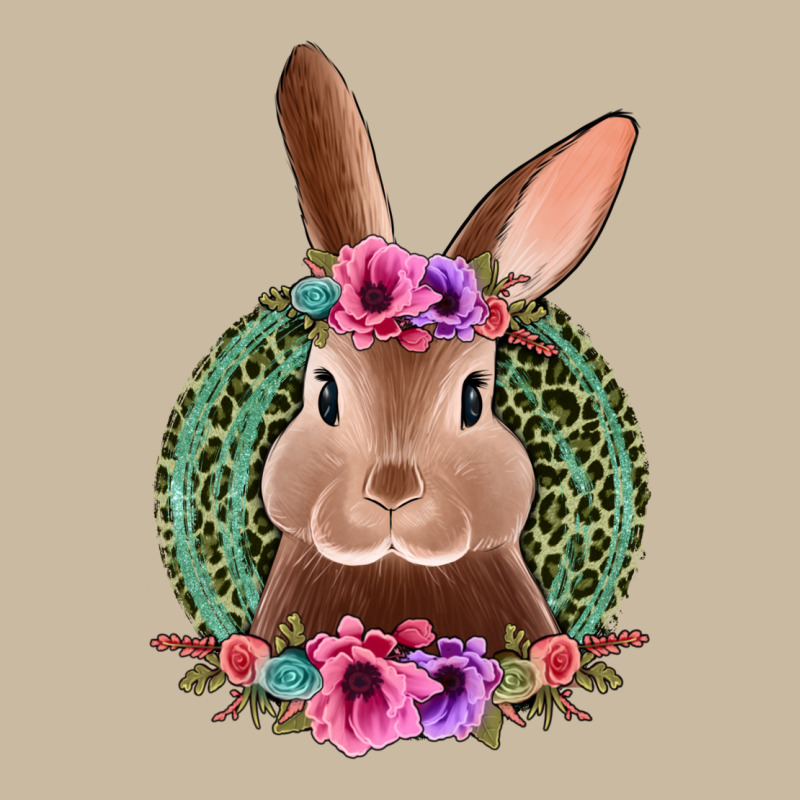 Western Leopard And Flowers Easter Bunny Long Sleeve Tee by Jasminsmagicworld | Teevron