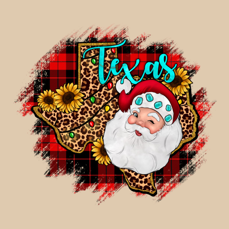 Texas Santa Wood Slice Ornament Heavyweight Sweatshirt by JahusDesignShop | Teevron