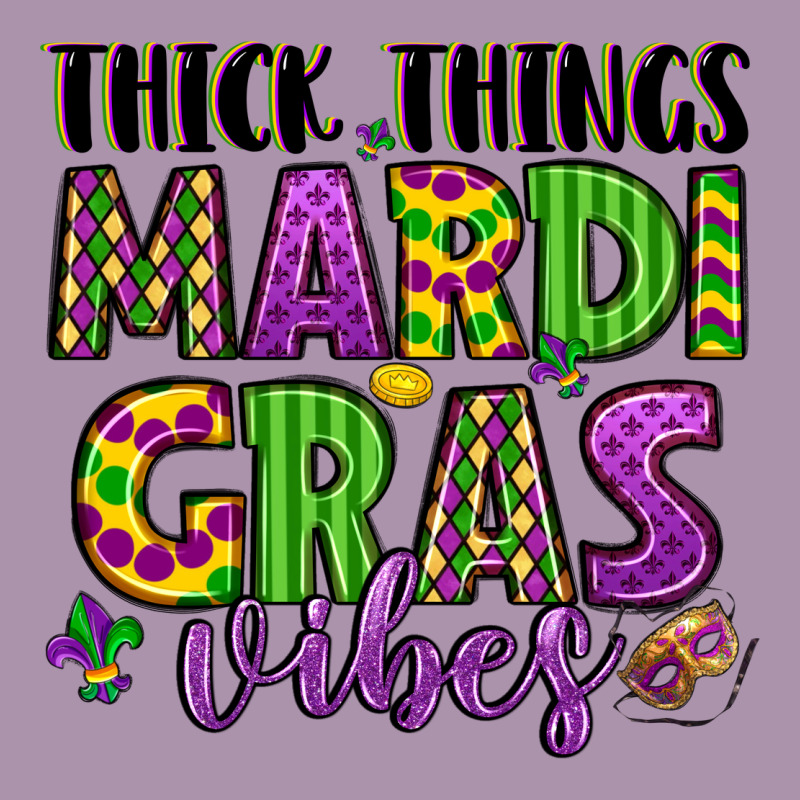 Thick Things Mardi Gras Vibes Heavyweight Hoodie by LillyAllenDesigns | Teevron