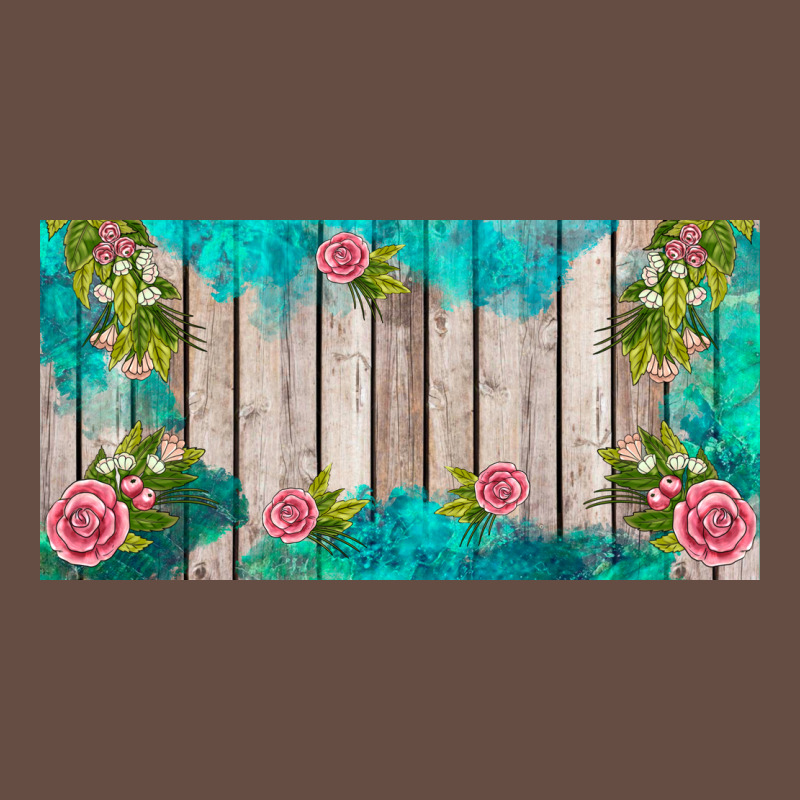 Western Floral  License Plate Template Long Sleeve Tee by BarkalooDesign | Teevron