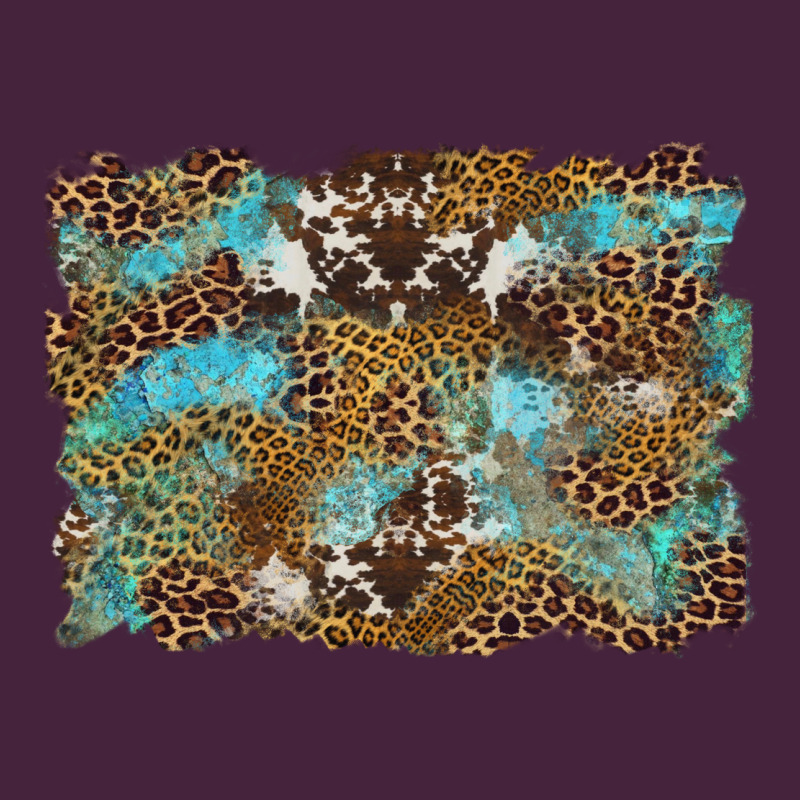 Western Leopards And Turquoise With Cowhide Background Classic Tee by Artiststas | Teevron