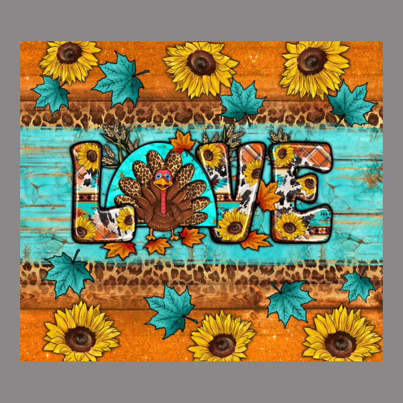 Sunflower Leopard Thanksgiving Love Vintage Tee by Artiststas | Teevron