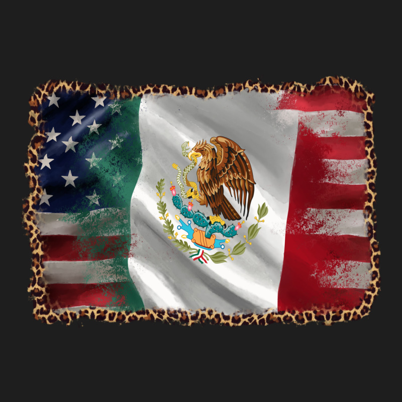 Mexico Flag And Usa Flag Classic Tee by AdoDesignShop | Teevron