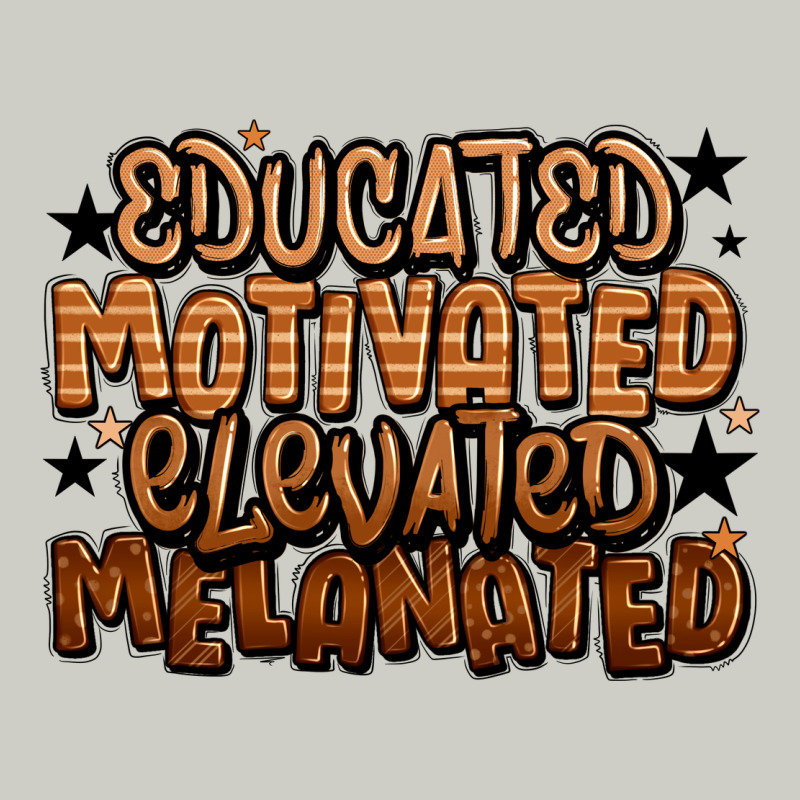 Educated Motivated Elevated Melanated Heavyweight Hoodie by LillyAllenDesigns | Teevron