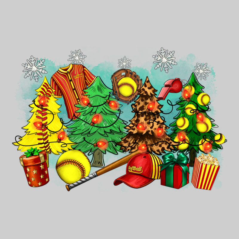 Christmas Trees With Softball Premium Tee by Zillion Design Studio | Teevron