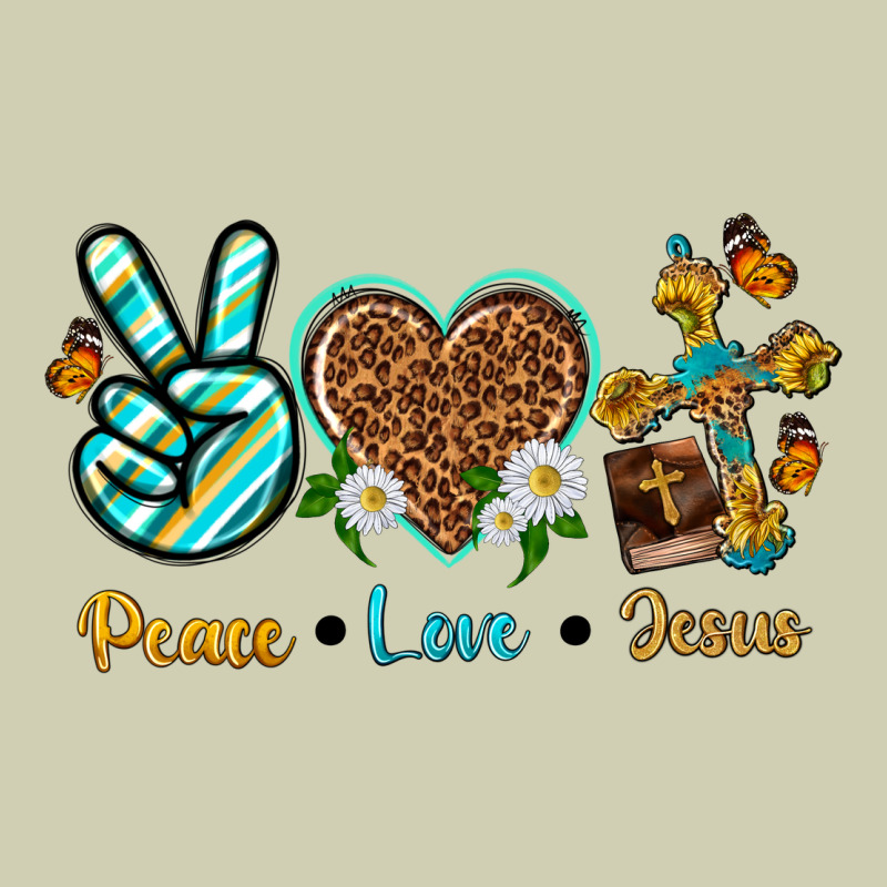 Peace Love Jesus Heavy Core Tee by texasbilliewilder | Teevron