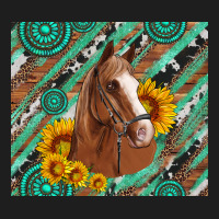 Western Horse With Gemstone And Sunflower Classic Tee | Teevron
