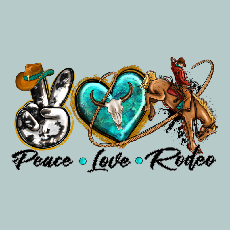 Peace Love Rodeo Heavy Core Tee by texasbilliewilder | Teevron