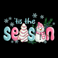 Tis The Season Snowman And Christmas Cake Ladies Tee | Teevron