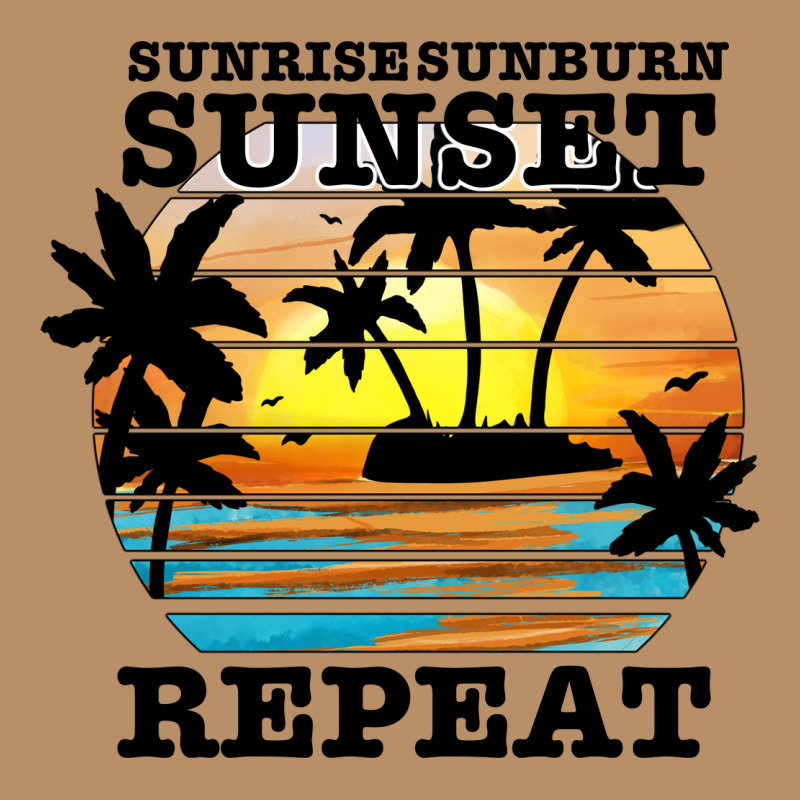 Sunrise Sunburn Sunset Repeat Vintage Hoodie by JahusDesignShop | Teevron