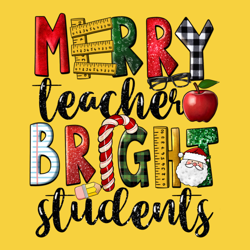 Merry Teacher Bright Students Christmas Premium Sweatshirt by LillyAllenDesigns | Teevron