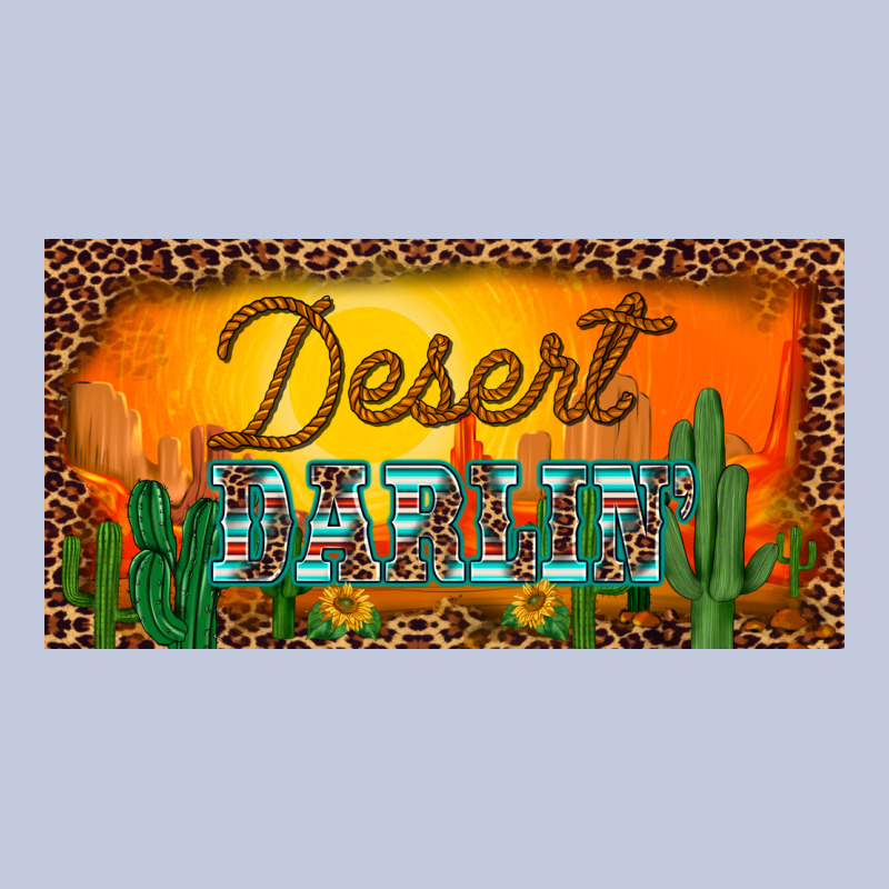 Western Desert Darlin Sunset Cactus Leopard Serape   License Plate Tem Long Sleeve Tee by BarkalooDesign | Teevron