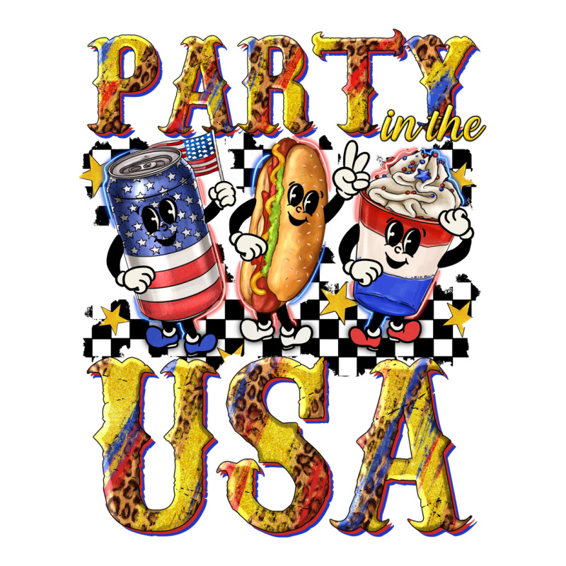 Party In The Usa With Leopard Premium Tee by texasbilliewilder | Teevron