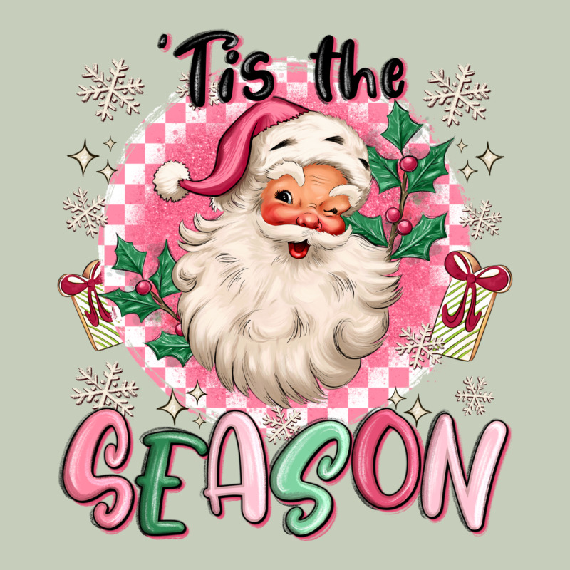 Pink Santa 'tis The Season Ladies Tee by MaliasSmallBusiness | Teevron