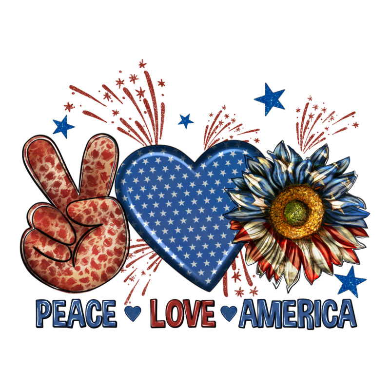 Peace Love America Billie Wilder Premium Tee by texasbilliewilder | Teevron