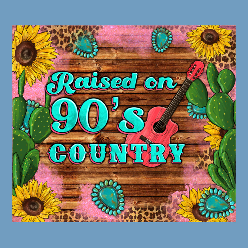 Raised 90's Country Guitar Cactus Sunflower's Urban Heavy Tee by Artiststas | Teevron
