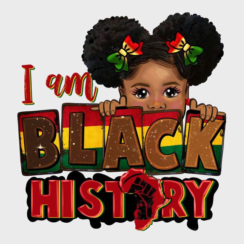 I Am Black History Black Girl Peekaboo Juneteenth Urban Hoodie by CowGirlArtShop | Teevron