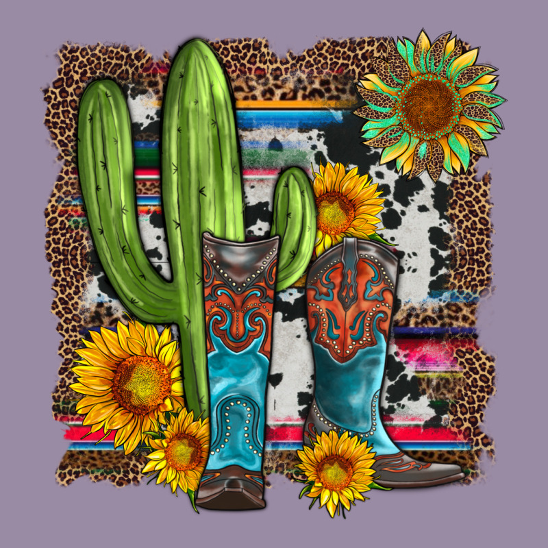Western Cactus With Cowboy Boots And Sunflowers Classic Tee by Artiststas | Teevron